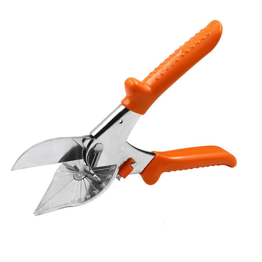Multi Angle Mitre Shear Cutter 45-135 adjustable degree, Adjustable Angle Scissors Multi Scissor Angled Miter Cutter for Cutting PE Plastic Soft Wood Trunking Shears PVC