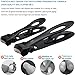Nail Clipper Set, Fingernail and Toenail Clippers for Thick Nails Toenails, Nail Cutter Trimmer for Women, Men and Seniors, with 15mm Wide Jaw Opening Ultra Sharp Blade, Stainless Steel, Black (2Pcs)