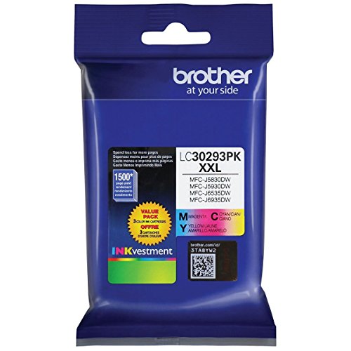 Brother LC30293PK Super High Yield 3 Pack Ink Cyan/magenta/yellow