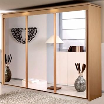 Lima Imperial Fully Mirrored Sliding Door Wardrobe 3 Doors Amazon