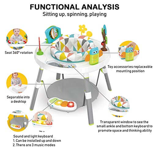 OKBOP Baby Activity Center, 3in1 SittoStand Infant Activity Seat