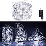 100Ft 300 LED Fairy Lights Waterproof Starry Firefly String Lights Plug in on a Flexible Copper Wire Perfect for Home Christmas Wedding Bedroom Indoor Party Decorations, White