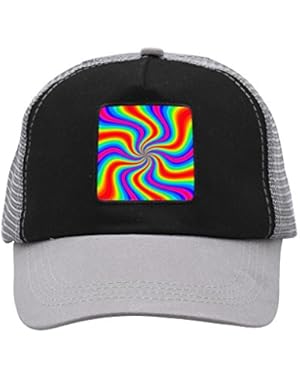 Unisex Sparkling Rainbow Adjustable Classic Hiphop Hat Baseball Cap Snapback Dad Hat