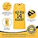 AFLGO The Fresh Prince of Bel Air 14 Academy Jersey Will Smith Include Free Wristbands (Yellow, M)