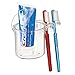 iDesign BPA-Free Plastic Bathroom Suction Toothbrush Holder - 3.5