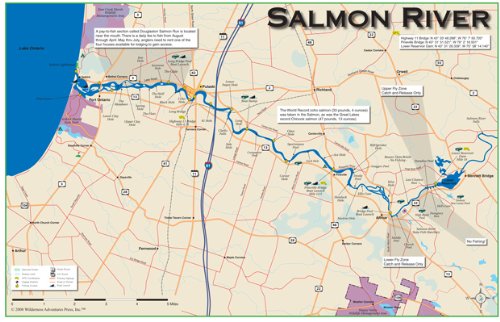 Salmon River Ny Fishing Map Amazon.com: Salmon River (New York) 11X17 Fly Fishing Map: 0809206420021:  Sports & Outdoors