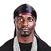 Black durag,Silky durag for Men Women,Durags for Men,Wave caps for Men for 360 Waves,720 Waves