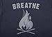 Jumpbox Fitness Breathe Fire - Men's Navy Tri Blend Workout Gym T-shirt