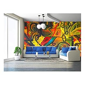 Image of a Original Oil Painting on Canvas - Removable Wall Mural | Self-Adhesive Large Wallpaper - 66x96 inches
