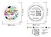 Dynotag® Web Enabled Smart Deluxe Steel Luggage ID Tag & Braided Steel Loop, with DynoIQ™ & Lifetime Recovery Service (Dots)