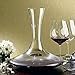 Wine Enthusiast Crystal Vivid Wine Decanter – Hand Blown, Lead-Free, Wide Base Aerating Glass Bottle w/ Minimizing Drip Spout (47oz)