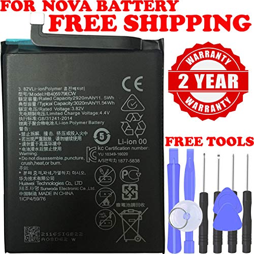 Replacement Battery Compatible for Nova HB405979ECW 2920mAh + Free Tools - Thumbnail 5
