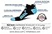SB SOX 2-Pair Compression Running Socks for Men and Women – Low Cut/Ankle Athletic Socks for All-Day Wear (Large, Black/Blue)