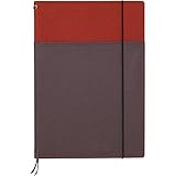 Kokuyo Systemic Refillable Notebook Cover - Semi B5 (7" X 9.8") - Normal Rule - 30 Lines X 40 Sheets - Red / Gray