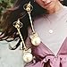 MISASHA Celebrity Designer Faux Imitation Pearl Bowtie Studs Earrings