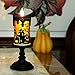 GiveU Spinning Bat Tornado Lamp,Battery Operated Water Glittering Table Centerpiece ,Led Flameless Candle with Timer for Halloween Party and Home Decoration, Black