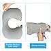 Inflatable Travel Neck Pillow Suitable for Airplane (Gray)