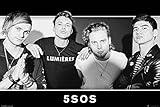 5 Seconds Of Summer - 5SOS - Music Poster/Print (The Guys - B&W) (Size: 36