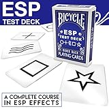 Magic Makers Bicycle ESP Test Deck with Rudy T Hunter, Includes Magic Instruction