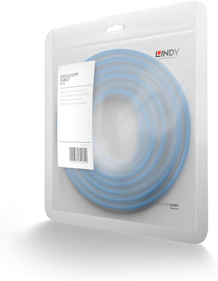 LINDY 7.5m CAT6 U/UTP Ethernet Cable, Blue - Image 4