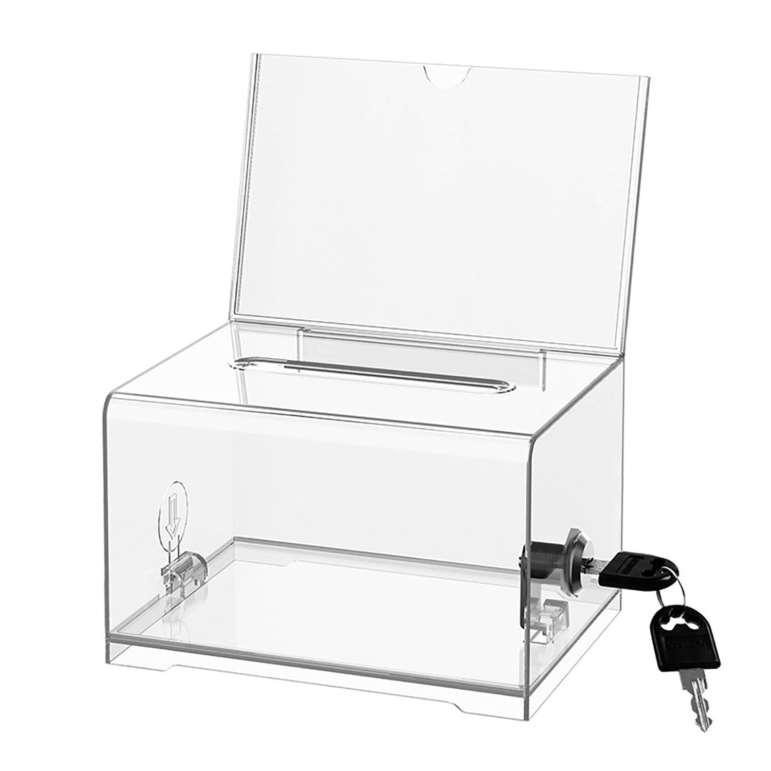 WANLIAN Acrylic ballot box with lock-comment, vote, donate, collect business cards