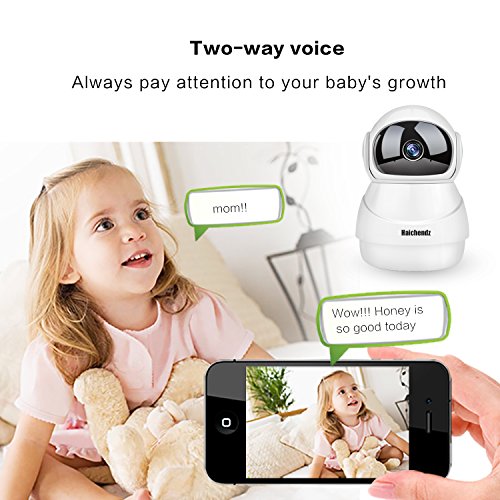 (Pro) Home Wireless IP Camera Haichendz 1080P HD WiFi Indoor Security Surveillance System Pan/Tilt Two-Way Audio & Night Vision Baby/Elder/Pet/Nanny Monitor … (White) (White No Card) - Thumbnail 6