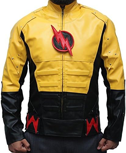 The Reverse Flash Yellow Dr. Harrison Leather Jacket XXL