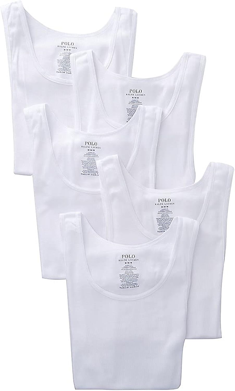 Polo Ralph Lauren Classic Fit w/Wicking Tank 5-Pack at  Men’s Clothing store