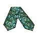 Naanle Double-Sided Green Peacock Feather Polyester Table Runner 13 x 70 Inches Long Green Table Top Decoration