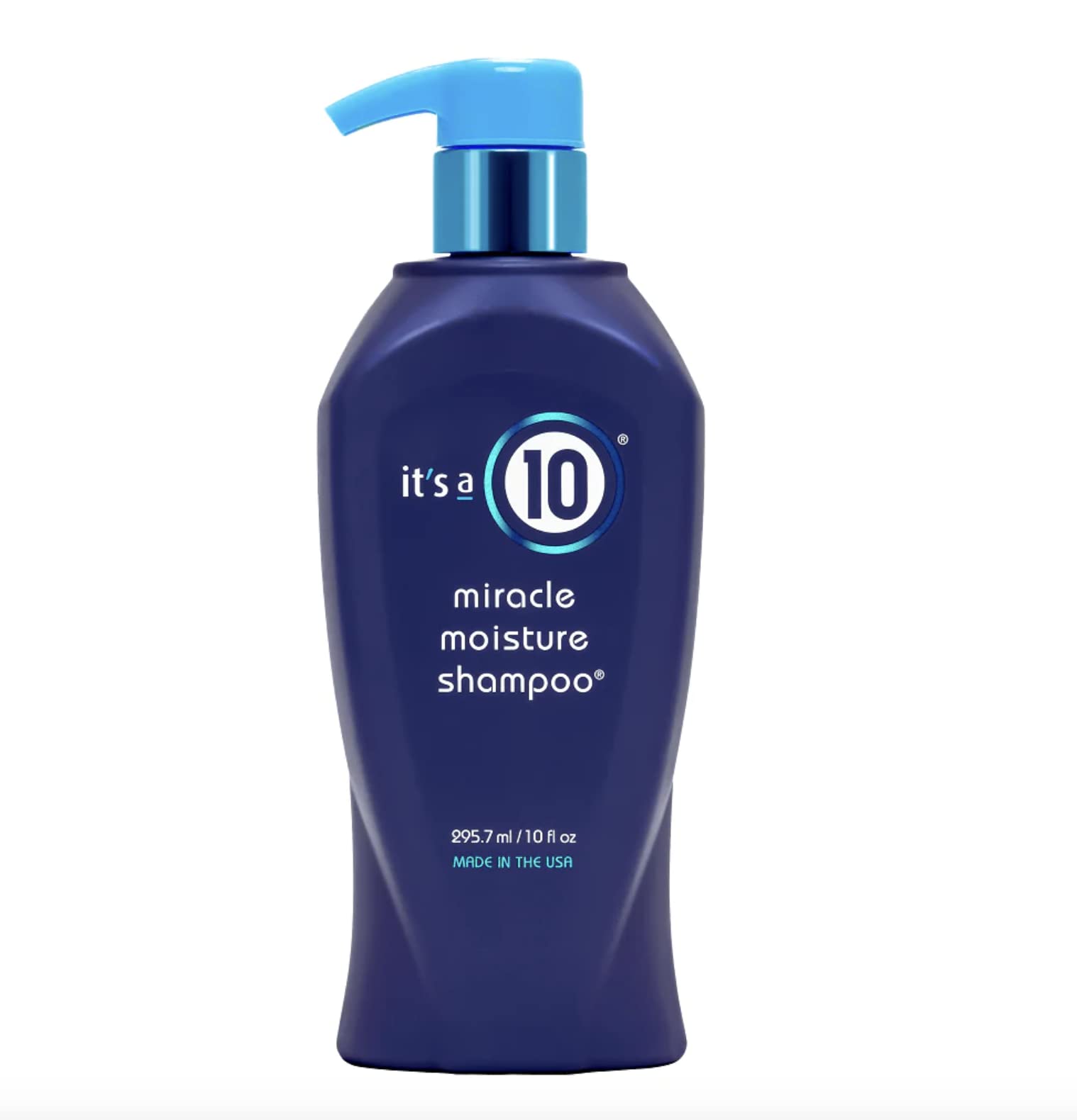 It's a 10 Haircare - Miracle Moisture Shampoo for Everyday Use, Hydrating, Colour Safe, Natural Ingredients, No Added Sulfates, Vegan, 295ml — image 1