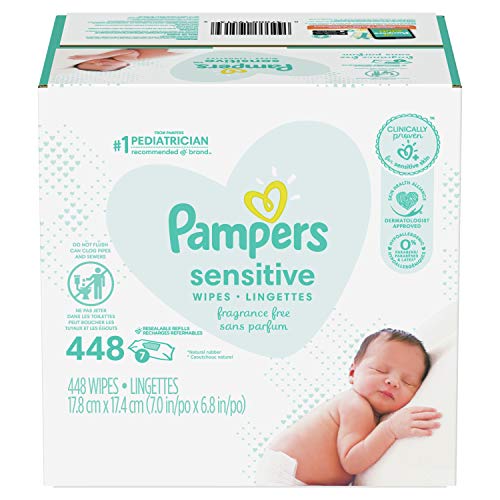 Pampers Baby Wipes Sensitive Perfume Free 7X Refill