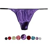 Women Silk String Bikini Briefs Sexy Underwear Stretch Adjustable Waist