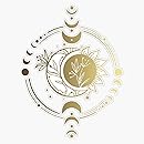Mystic Moon and Sun Mystical Moon Phase Boho Vintage Moon Sticker Vinyl Waterproof Sticker Decal Car Laptop Wall Window Bumpe