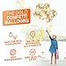 Zelaar Gold Happy Birthday Balloons Banner Set with Confetti Balloons for Birthday Party Decorations
