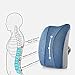 Jiaao Large Memory Foam Lumbar Support Pillow - Orthopedic Design for Relieves Lower Back Pain, Back Cushion for Office Chairs & Car, Breathable Cover, Adjustable Strap