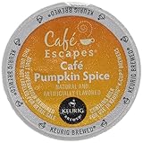 Cafe Escapes Cafe Pumpkin Spice Keurig K-Cups Coffee, 16 Count