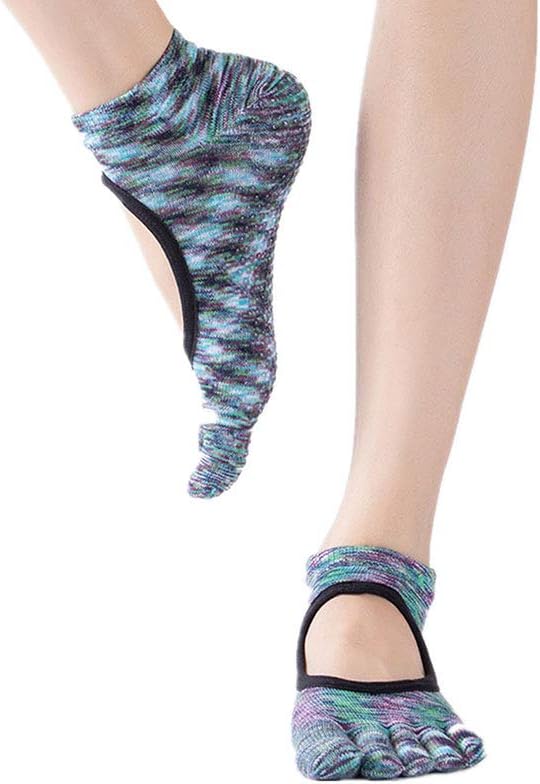 Women's Low Cut Toe Socks Ankle Cotton Running Socks Non Slip Yoga Socks Five Finger Socks For Running Athletic