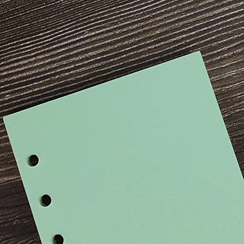 6-Ring A5 Binder/Planner Refill Paper, 6 Hole Refillable Inserts Loose Leaf Paper for Binder Notebook Diary Traveler Journal, 8 1/4 x 5 5/8 Inches,50 Sheets/100 Pages,Blank - Thumbnail 5