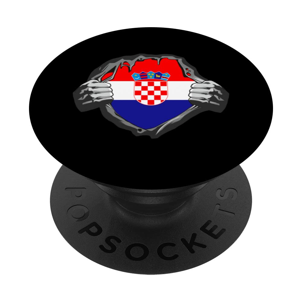 Show your Croatian heart Croatia Hrvatska PopSockets Swappable PopGrip