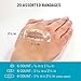 Nexcare Waterproof Clear Bandages, Germproof, Assorted Sizes, 20 Count (Pack of 4)