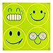 UCEC 4set Cute Smile Face Reflective Safety Stickers Reflector Decal for Bikes, Cars, Children - 5cm Diameter