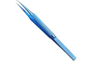 DIYPHONE 1PC Curved Headed TB-11 Precision Titanium Alloy Tweezers for Mobile Phone iPhone Motherboard Fingerprint Jump Line Wire Repair Microscope Tweezers