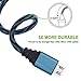 Amoner 3Pack 6FT Micro USB Charger Cable Nylon Braided, High Speed Charging Cord for Android/Windows/MP3/PS4/Camera and other Device(Blue&Black)