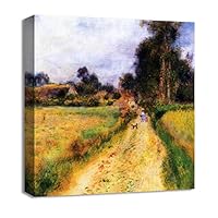 Canvas Wall Art Women in a Garden by Pierre-Auguste Renoir Canvas Prints Home Artwork Decoration for Living Room,Bedroom - 12x12 inches