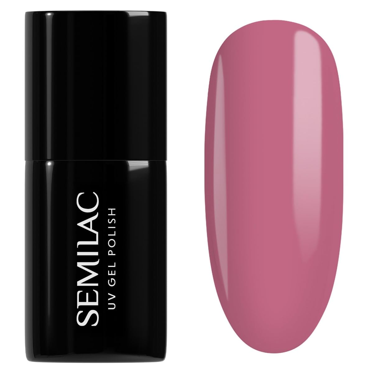 SEMILAC Gel Nail Polish 200 Old Pink - Full Coverage Gel Polish - Soak Off Easy To Use LED/UV Nail Lamp - Long Lasting Manicure and Pedicure up to 3 weeks