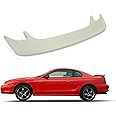 HECASA Rear Trunk Spoiler Lid Wing Compatible with 1994-1998 Ford Mustang Rear Wing Plastic ABS Plastic Unpainted