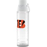 Tervis Venture® Lite Tritan 24oz Venture™ Lite with 2-in-1 VersaLid® | NFL® Cincinnati Bengals - Primary Logo | Made in America, Leakproof, Double-Wall Vacuum Insulated, Keeps Drinks Cold