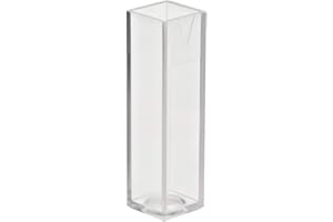 BrandTech 759071DBT Polystyrene Cuvette, Macro, 8.5" Length, 2.5 mL - 4.5 mL Volume (Pack of 100)