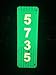 Custom Reflective Green 911 Address Aluminum Sign