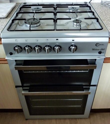 FLAVEL ML61NDSP SILVER DOUBLE OVEN GAS COOKER....4 MONTHS OLD